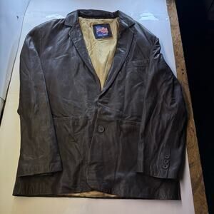 Leather USA Jacket Brown/Brown Size 2XL